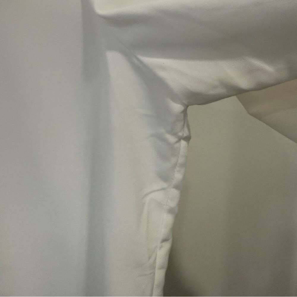 Kathy Che Vintage Pure White Blouse with High Neck and Elegant Lace Detail - Picture 7 of 16